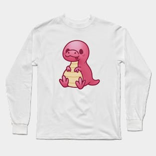 Cute Red T-Rex Dinosaur Long Sleeve T-Shirt